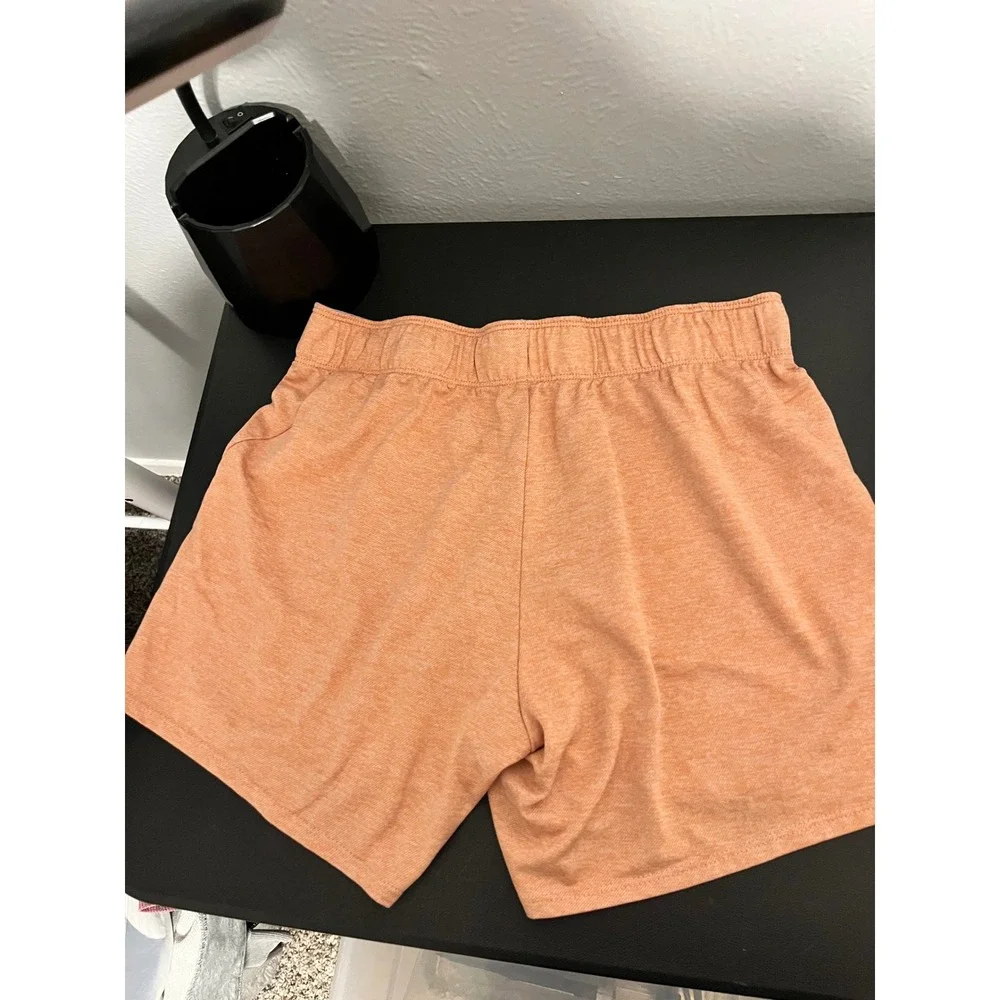 Nike Dri-FIT Womens Running Shorts Heather Orange Athletic Gym Size Small